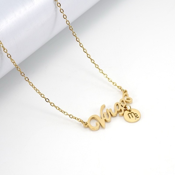 18K Gold Plated Zodiac Signs Horoscope Necklace*Astrology Star Signs*ZX - Picture 6 of 14